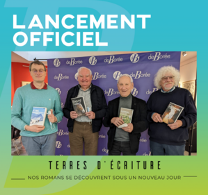 Lancement de terres d'écriture